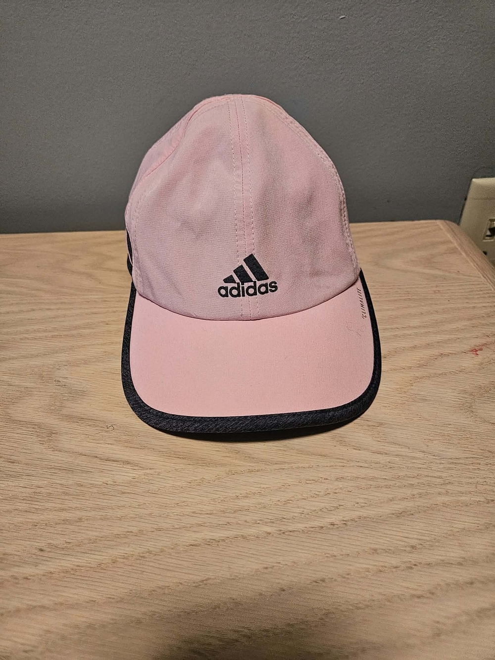 adidas Kids Light Pink Cap with Black Trim